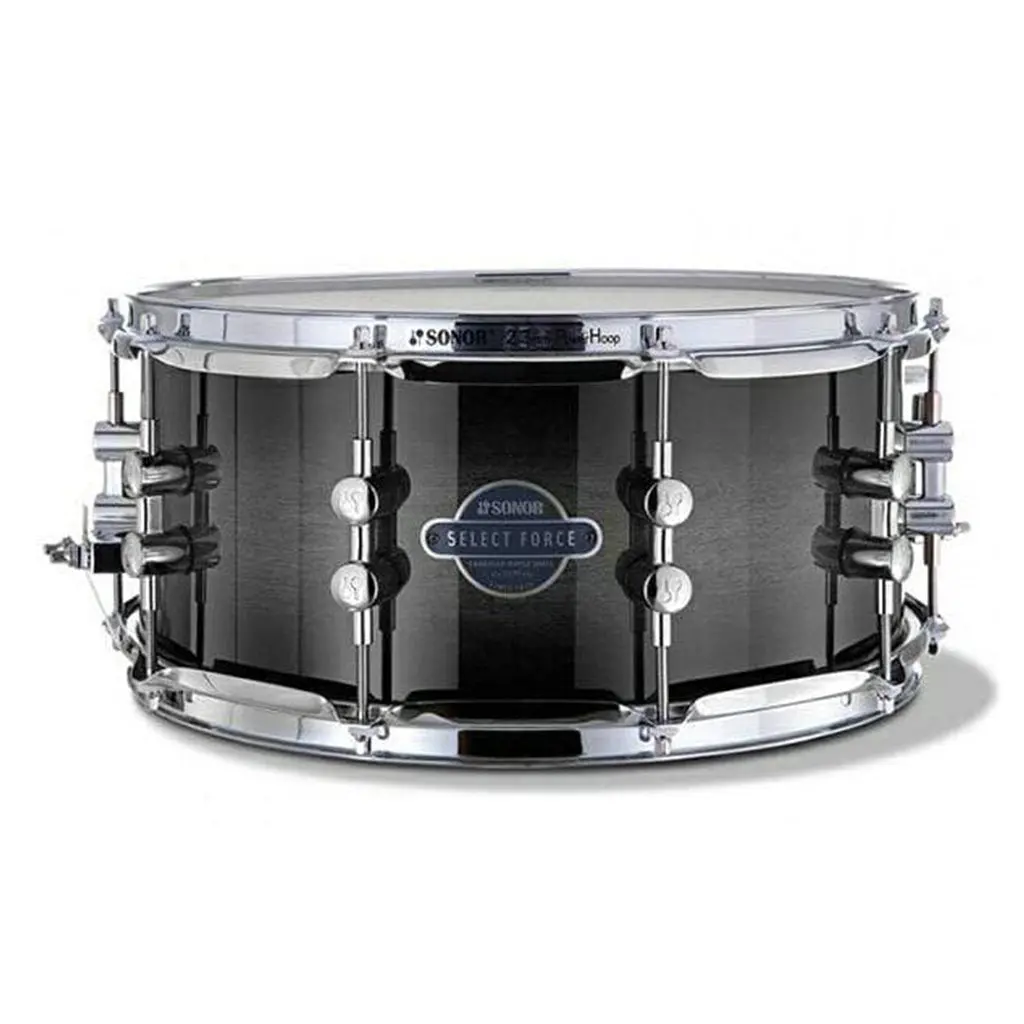 Sonor Select Force 14" X 6.5" Maple Snare Drum - Transparent Black 1