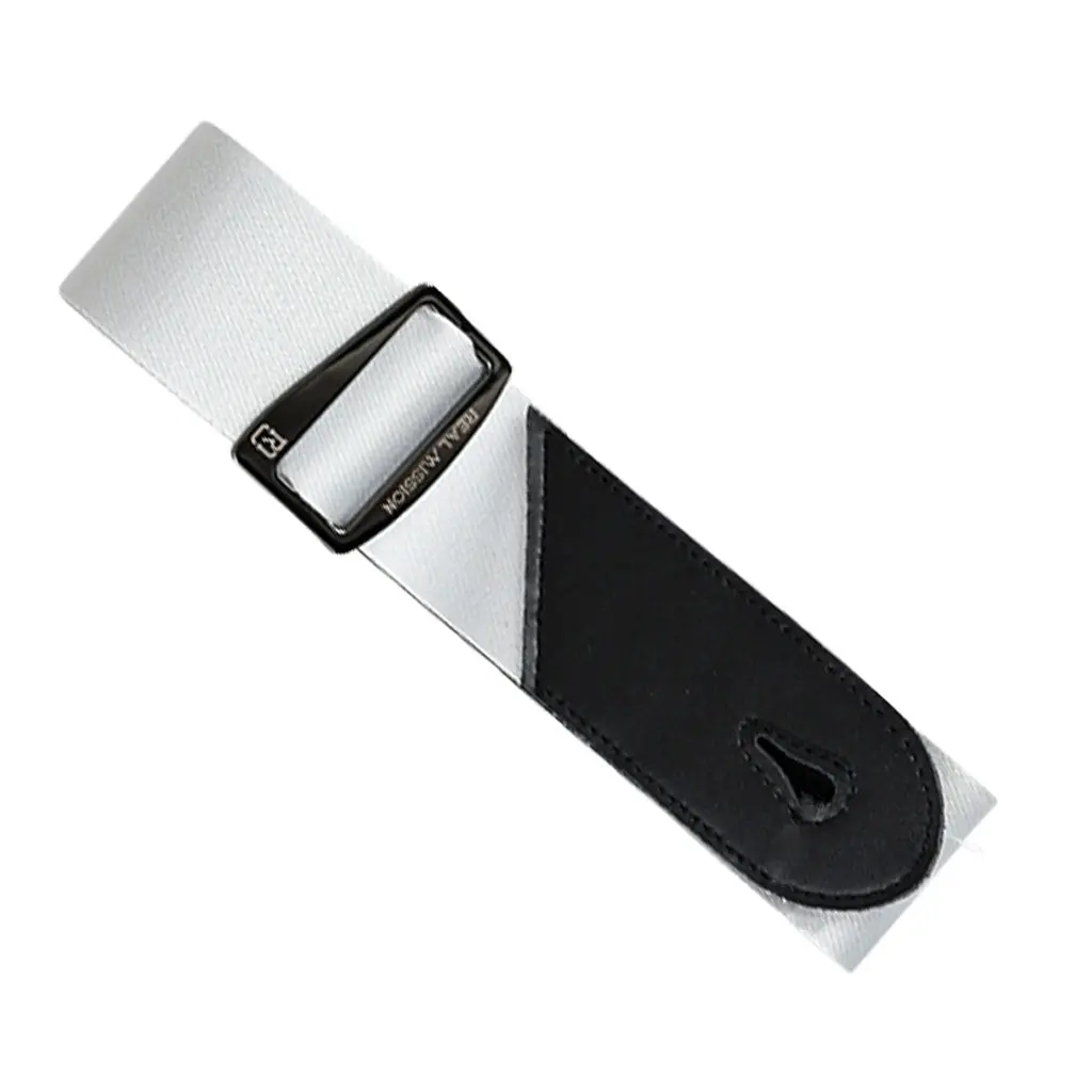 Sky Music Ribbon Guitar Strap - Gray 1