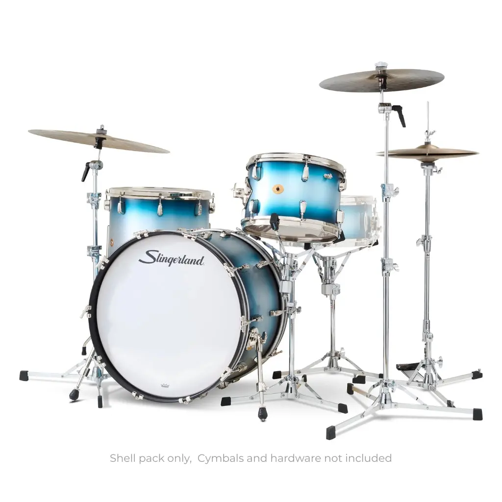 Slingerland Radio King 3-Piece Shell Pack - Blue Silver Lacquer 2