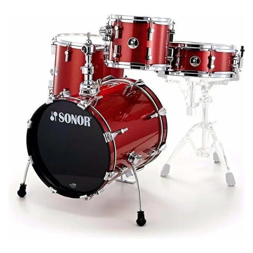 Sonor Safari Se 4-Piece Shell Pack - Red Galaxy Sparkle 1