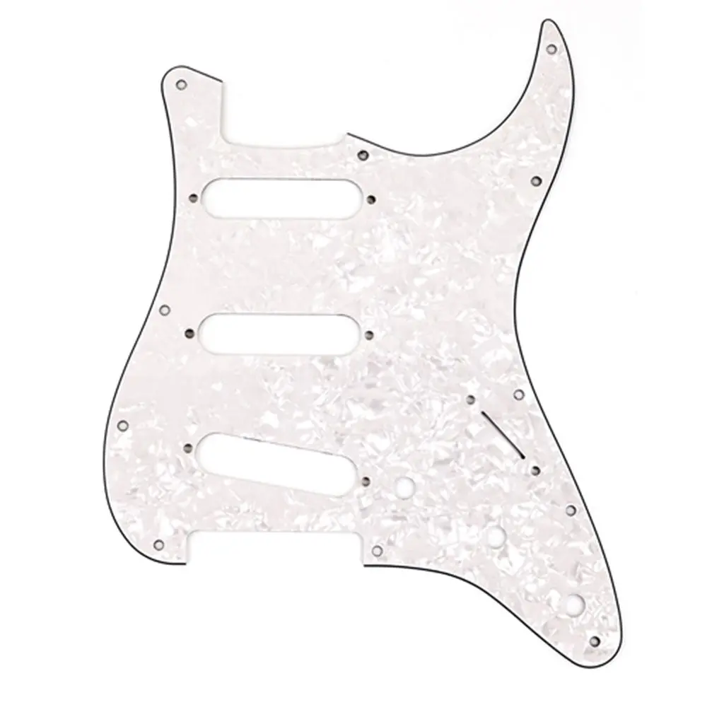 Fender Pickguard, Stratocaster S/S/S, 11-Hole Mount, White Pearl, 4-Ply 1
