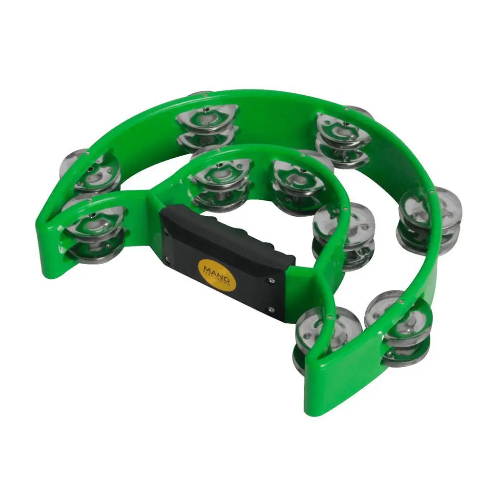 Mano Cutaway Tambourine - Green 1