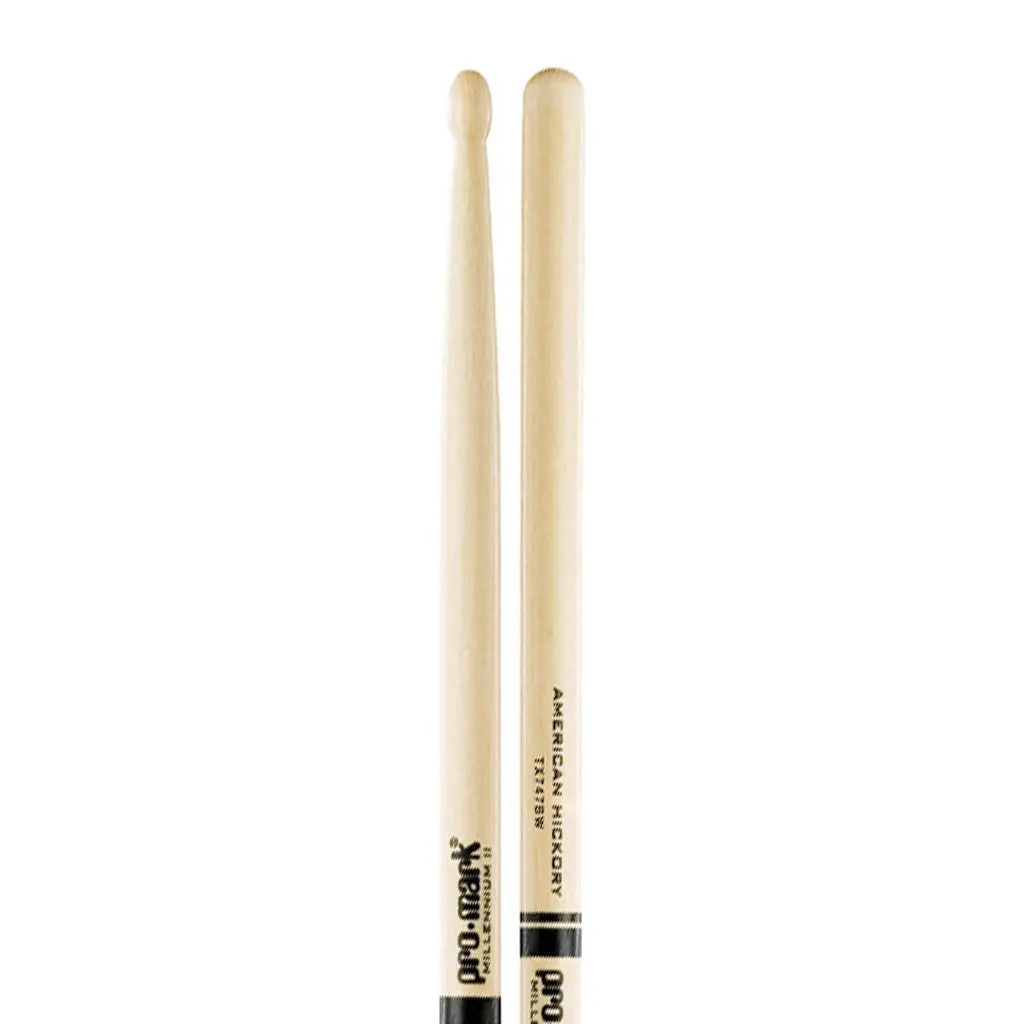 Promark Hickory 747B "Super Rock" Wood Tip 1
