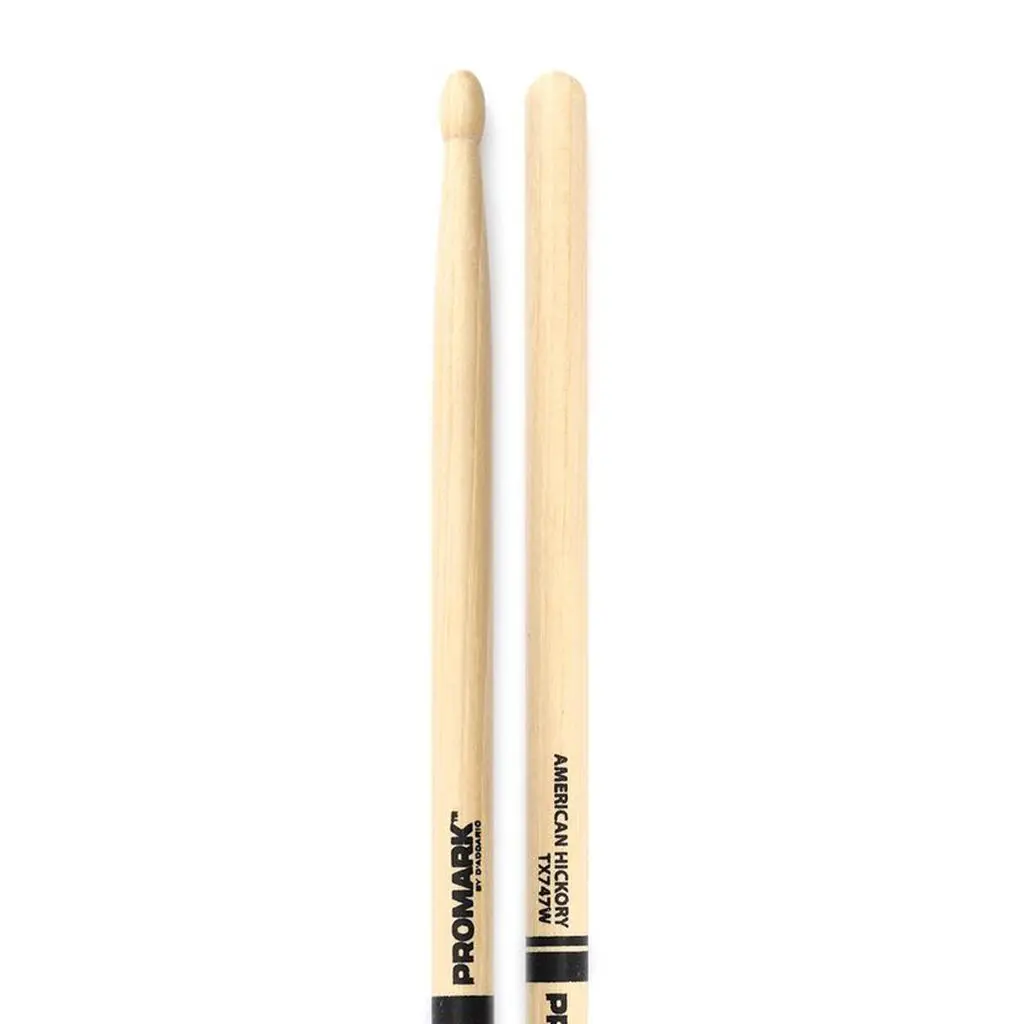 Promark Hickory 747 "Rock" Wood Tip 1