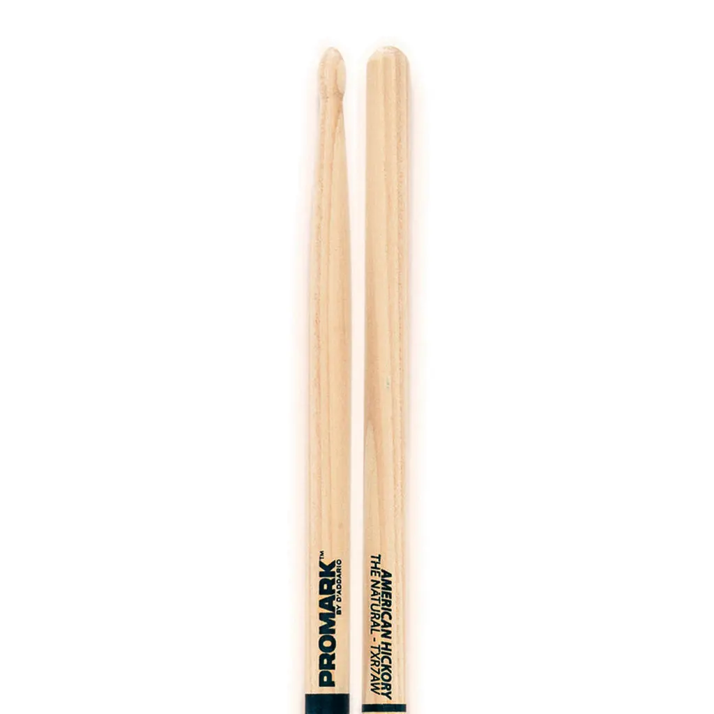 Promark Hickory 7A "The Natural" Wood Tip 1