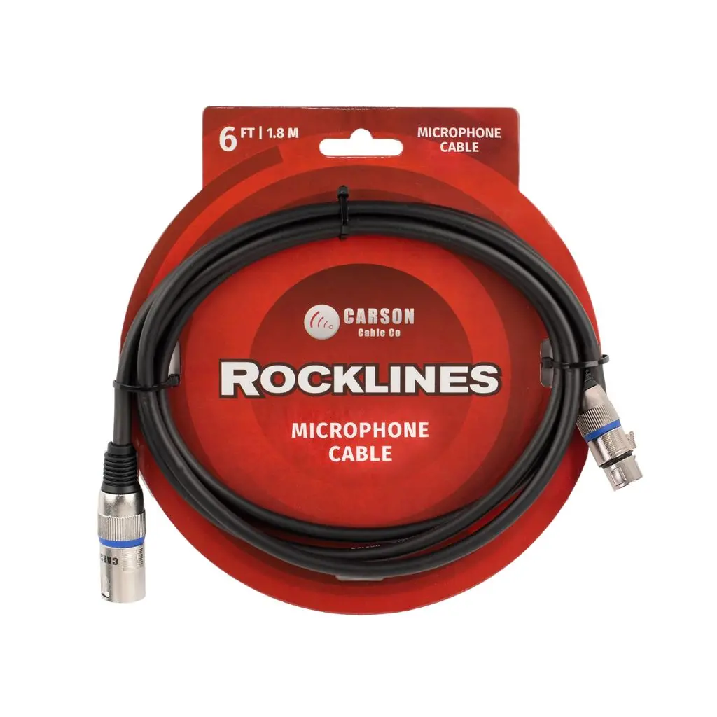 Rockline Audio Patch Cable 6Ft Xlr M To Xlr F 1