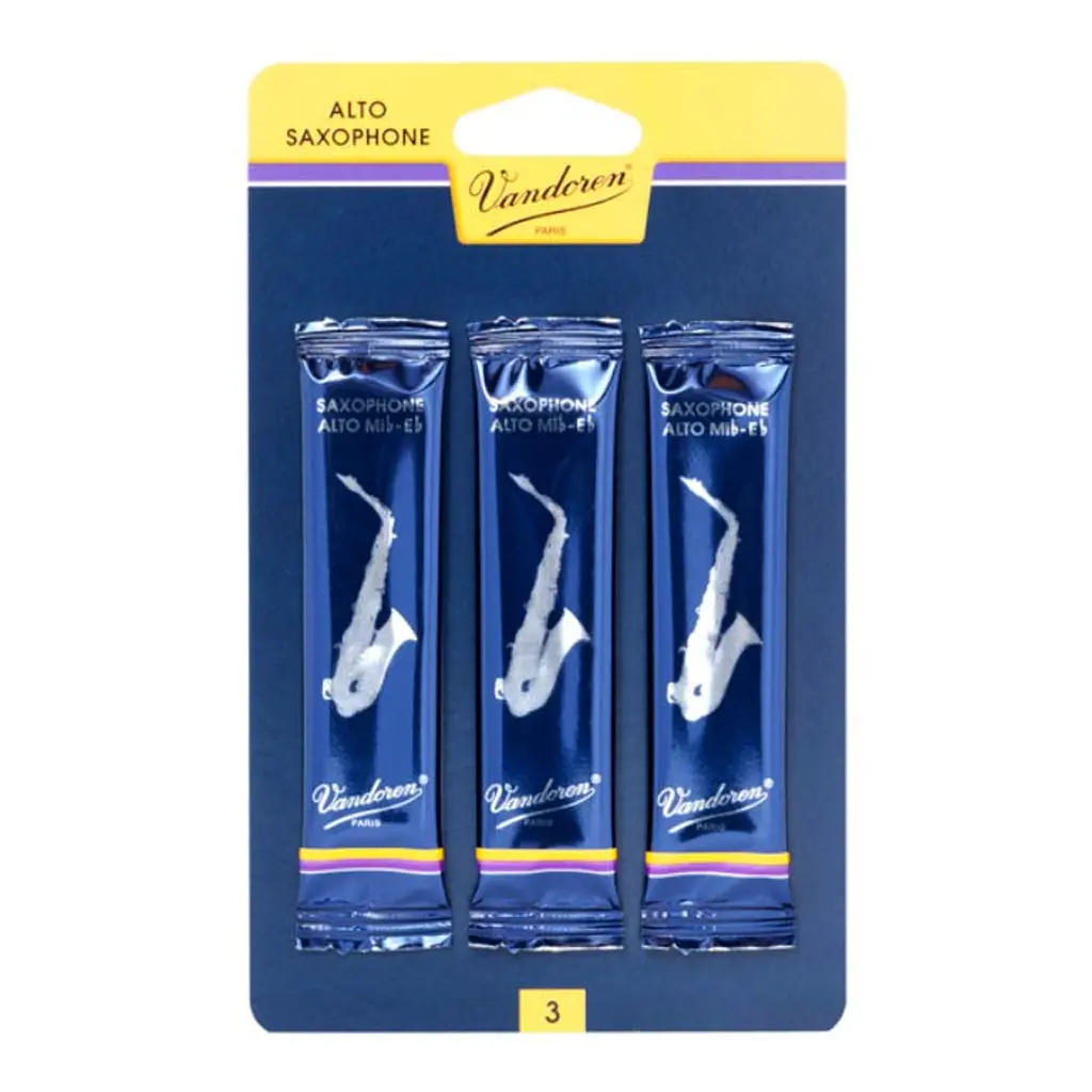 Vandoren Traditional Alto Sax Reeds - Size 1.5 - 3 Pack 1