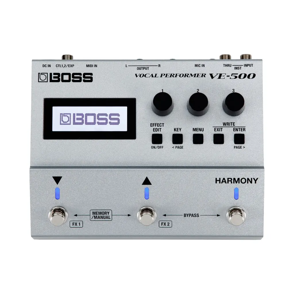 Boss Ve-500 Vocal Performer Effects Pedal 1