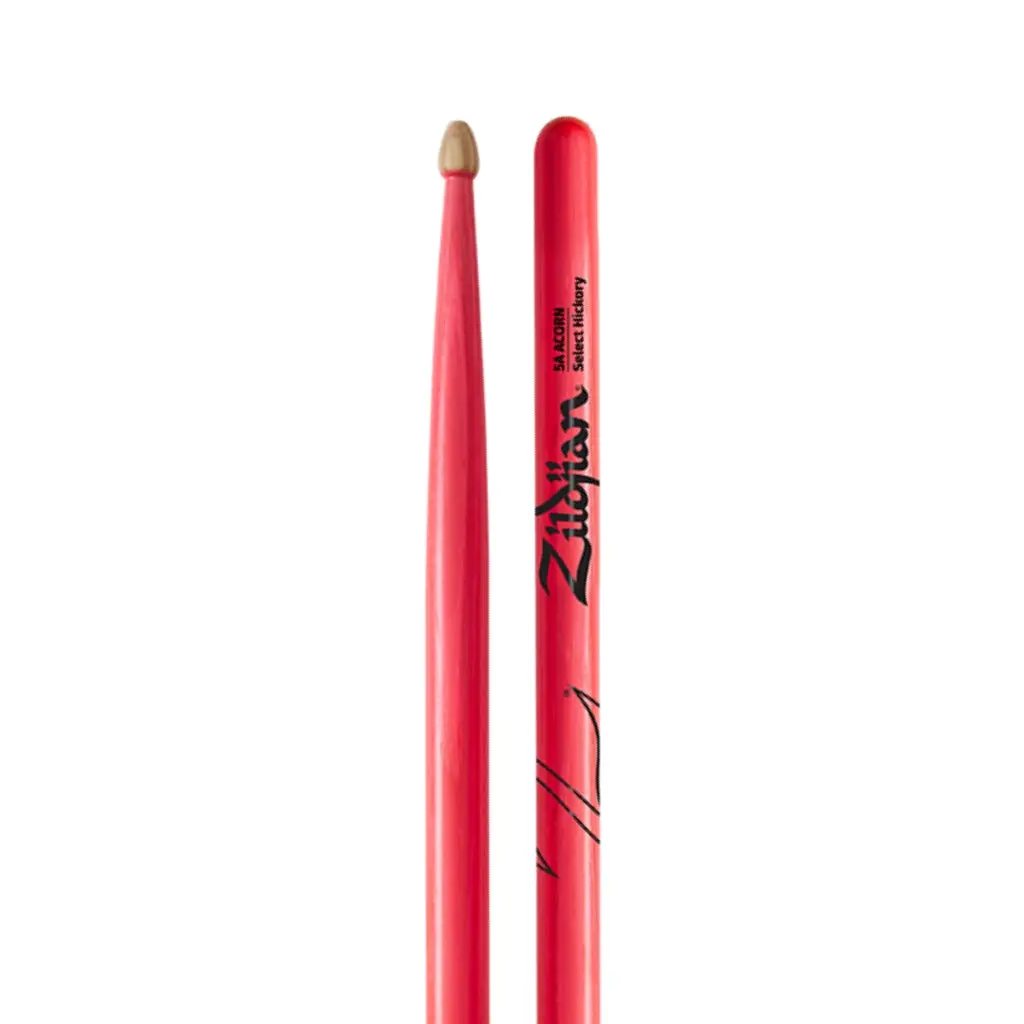 Zildjian 5A Acorn Wood - Neon Pink 1