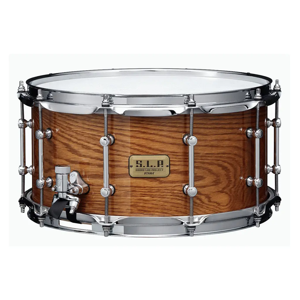 Tama Lgm147 S.L.P. G-Maple 14”X7” Snare Drum - Gloss Tawny Oak 1