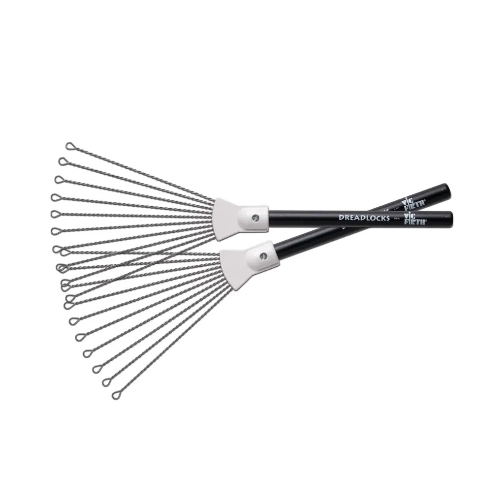 Vic Firth Dreadlocks Braided Steel Brushes 1