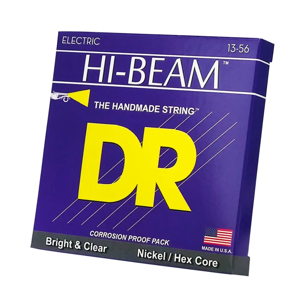 Dr Hi-Beam Nickel Plated Electric Guitar Strings - Extra Heavy 13-56 1