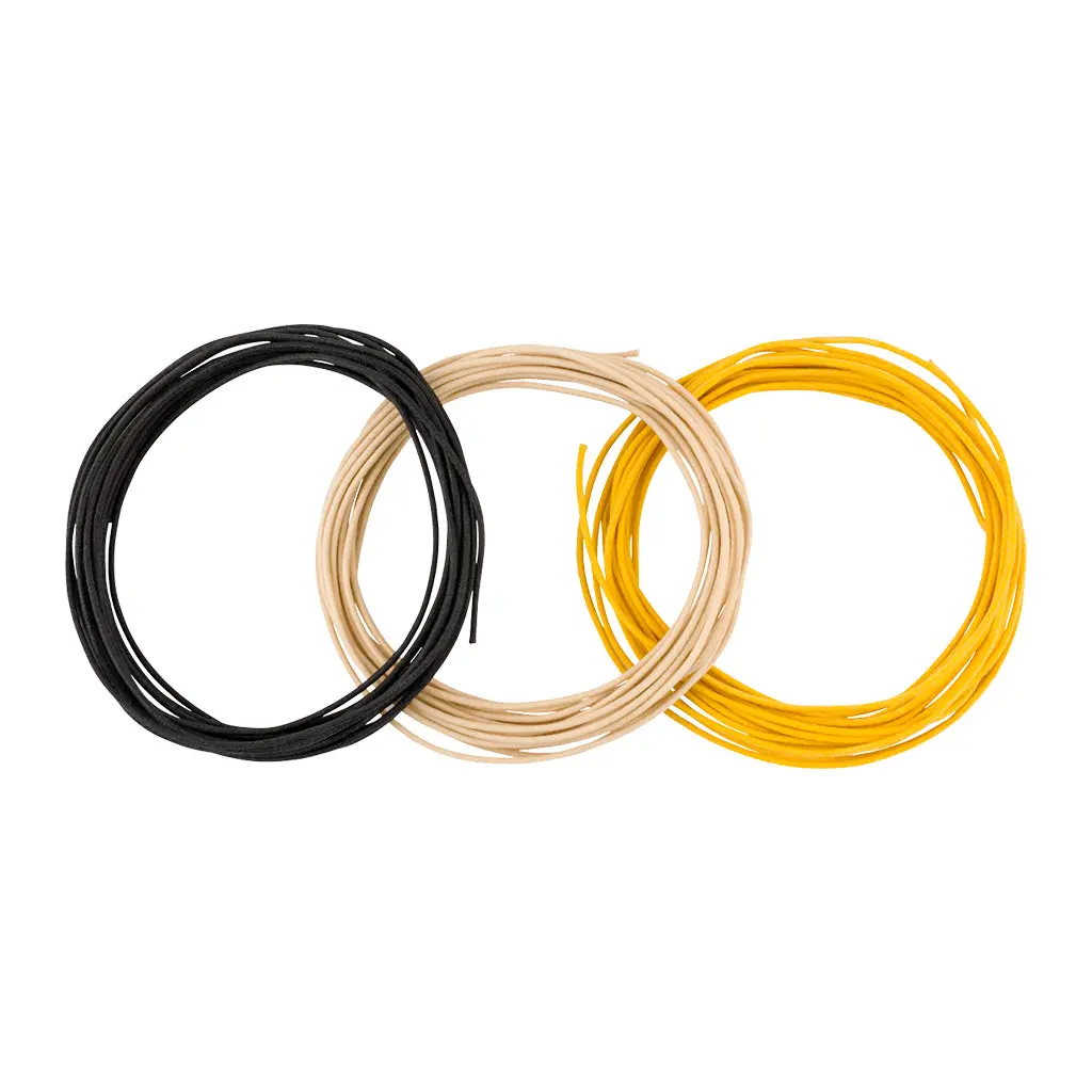 Fender 15' Pure Vintage Cloth Wire 22 Awg - Black/White/Yellow 1