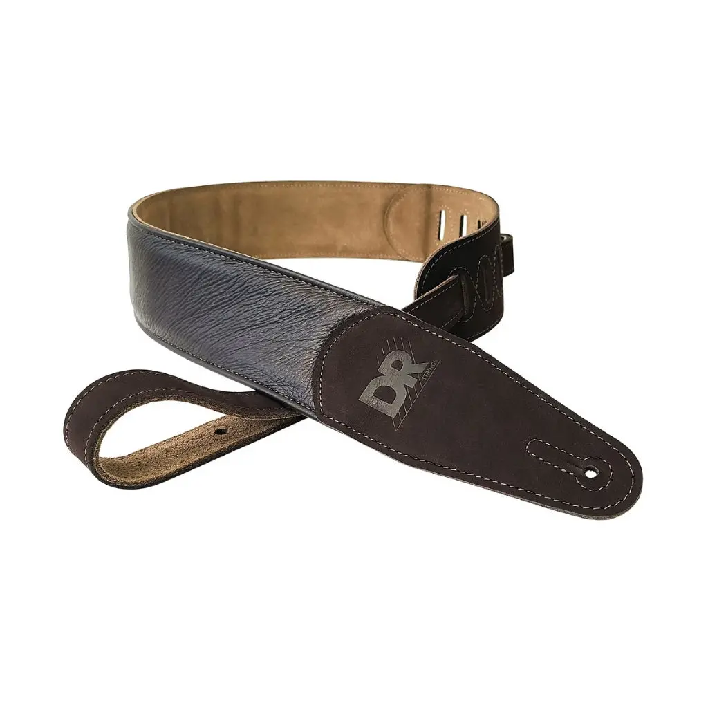 Dr Butter-Soft Guitar Leather Straps - Brown 1