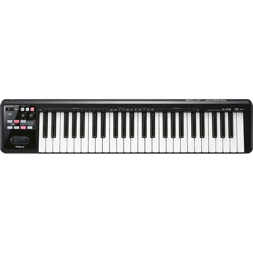 Roland A49bk Midi Keyboard Controller - Black 1