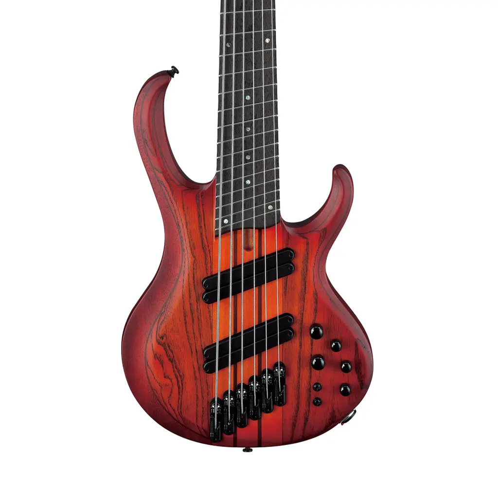 Ibanez Bass Workshop Btb866ms 6-String Bass - Brown Topaz Burst Flat 1