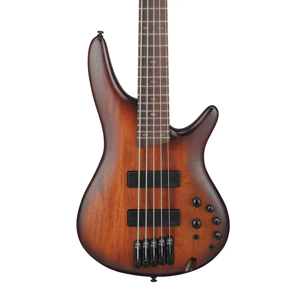 Ibanez Sr505a 5-String Electric Bass Bartolini Pickups - Mahogany Brown Burst Low Gloss 1