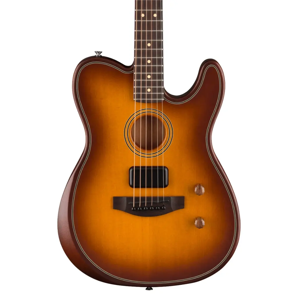 Fender Acoustasonic Standard Telecaster Guitar - Honey Burst 1