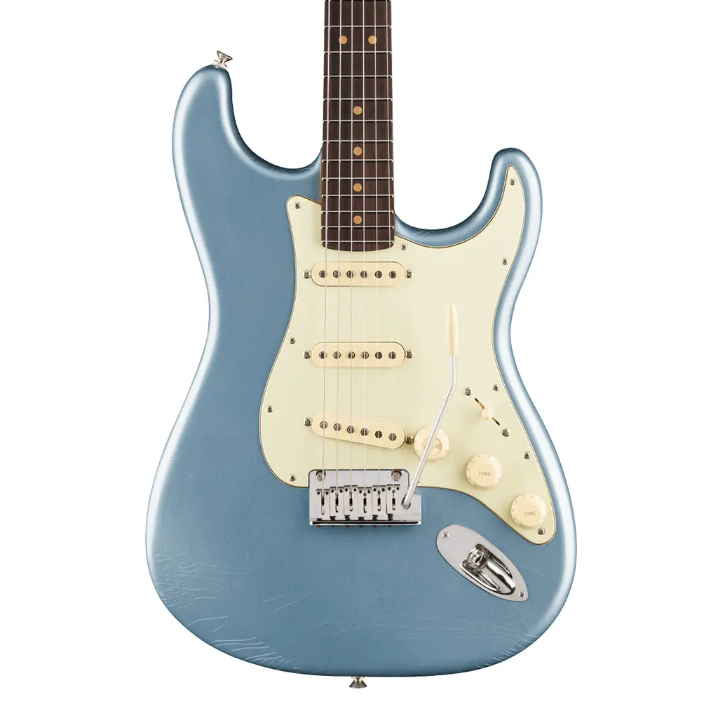 Fender American Ultra Luxe Vintage '60S Stratocaster - Ice Blue Metallic, Rosewood Fingerboard 1