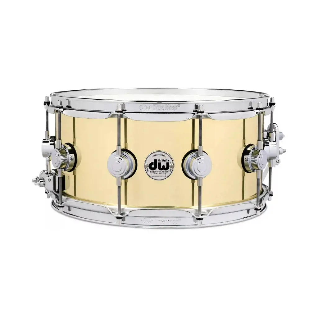Dw Collector's Series Brass Snare Drum - 6.5 Inches X 14 Inches, Polished 1