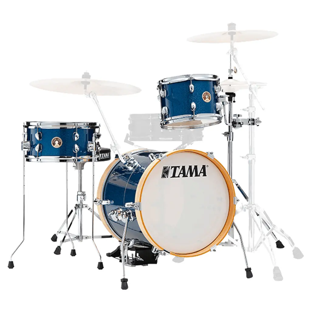 Tama Club-Jam Suitcase 3-Piece Complete Kit With 16" Bass Drum - Indigo Sparkle 1