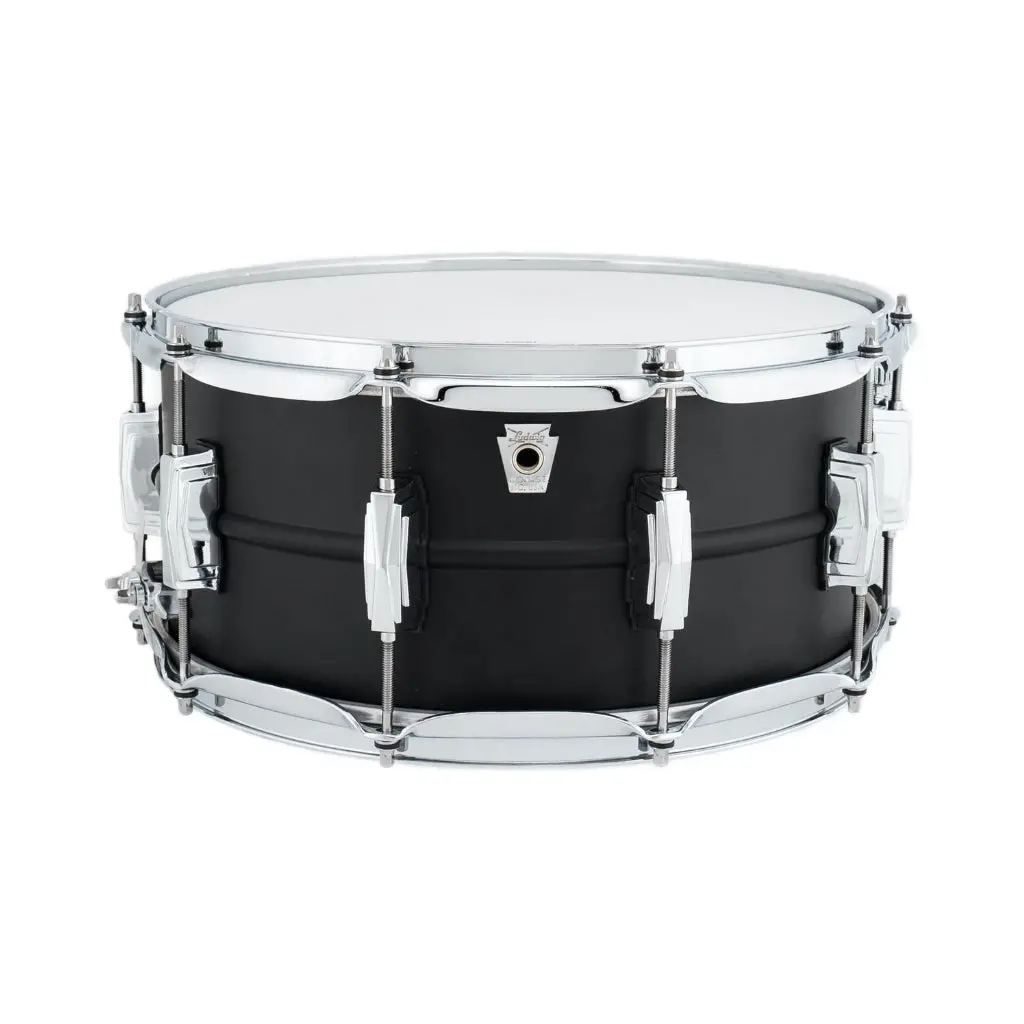 Ludwig Stealth Black Beauty Snare Drum - 6.5 Inches X 14 Inches, Brass Snare Drum - Flat Black 1