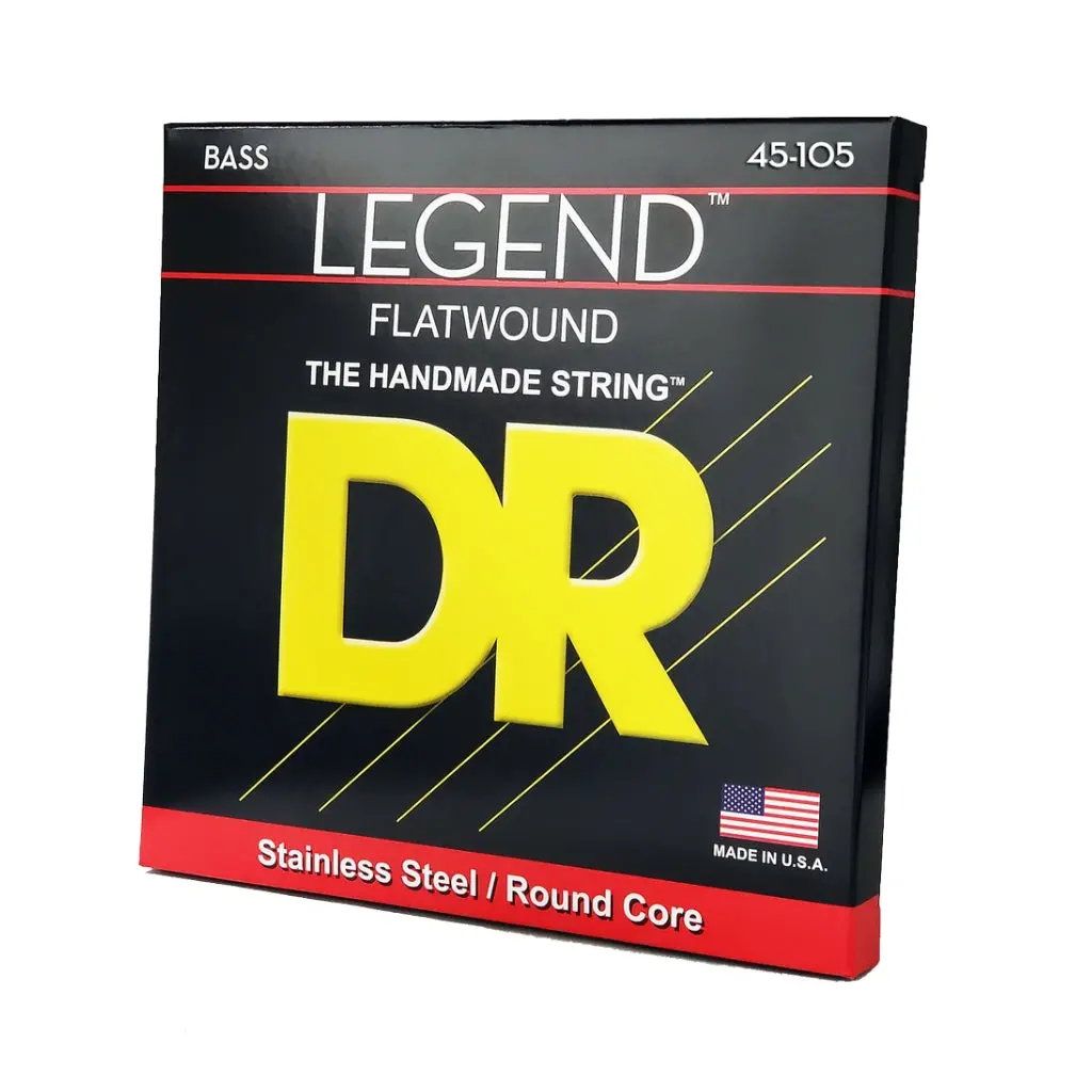 Dr Legend Polished Flatwound Stainless Steel Bass Strings - Medium 45-105 1