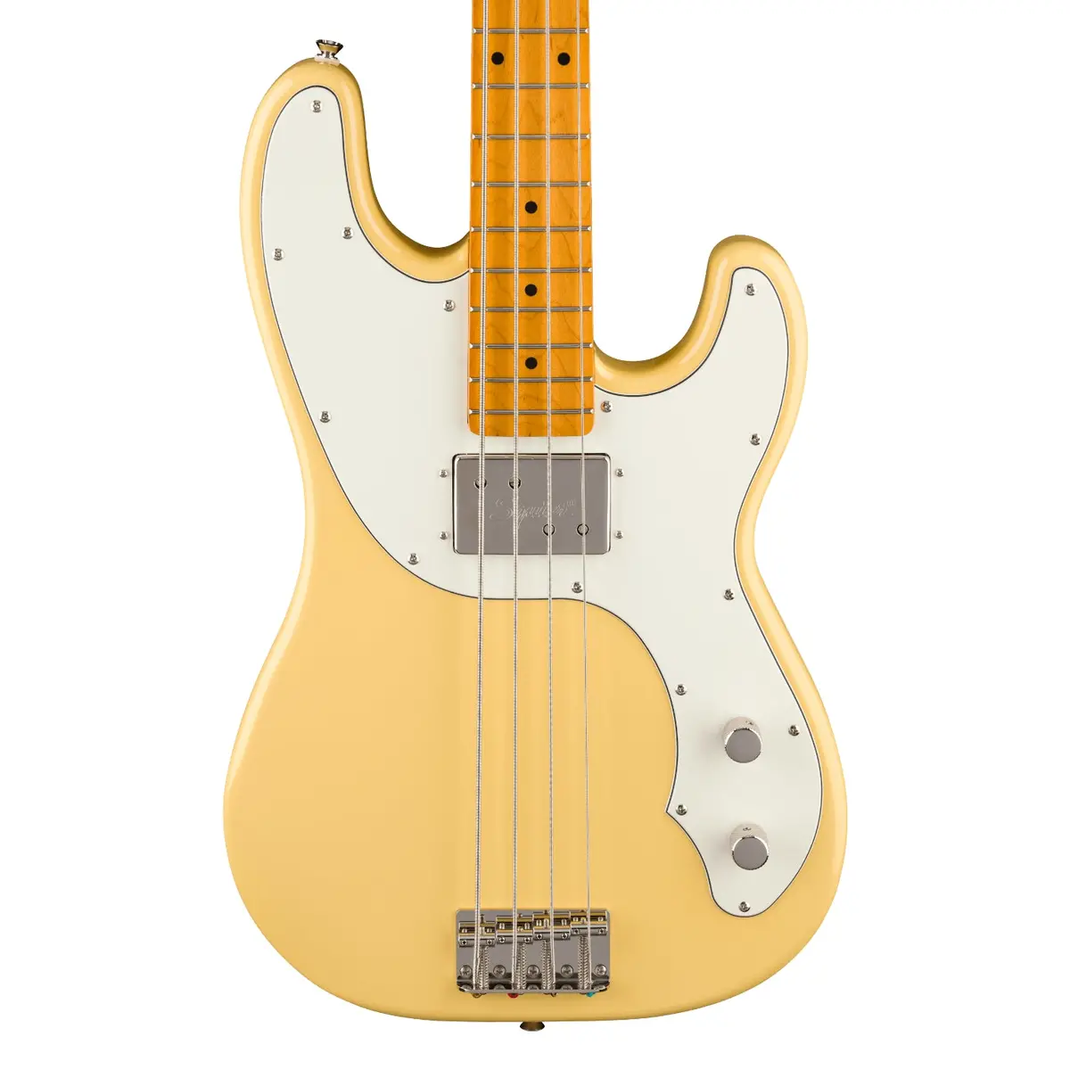 Squier Classic Vibe Telecaster Bass Guitar - Vintage White, Maple Fingerboard 1