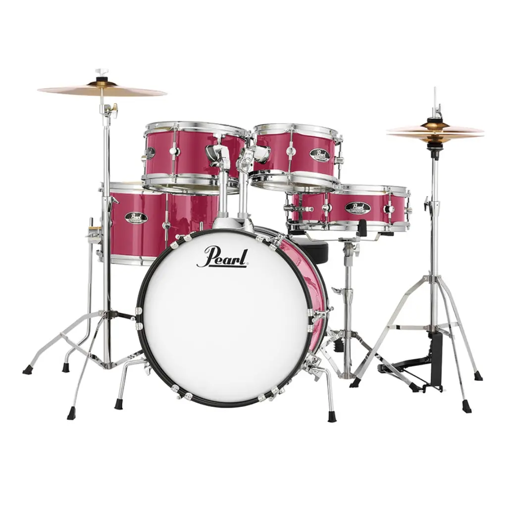 Pearl Roadshow Junior 5Pc Drum Kit With Hardware - Pink Metallic 1