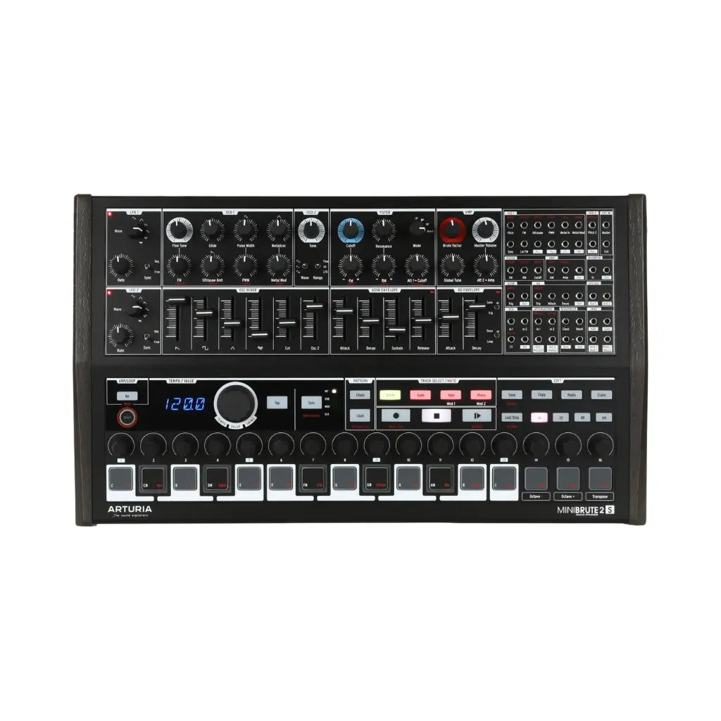 Arturia Minibrute 2S Semi-Modular Analog Sequencing Synthesizer - Black 1