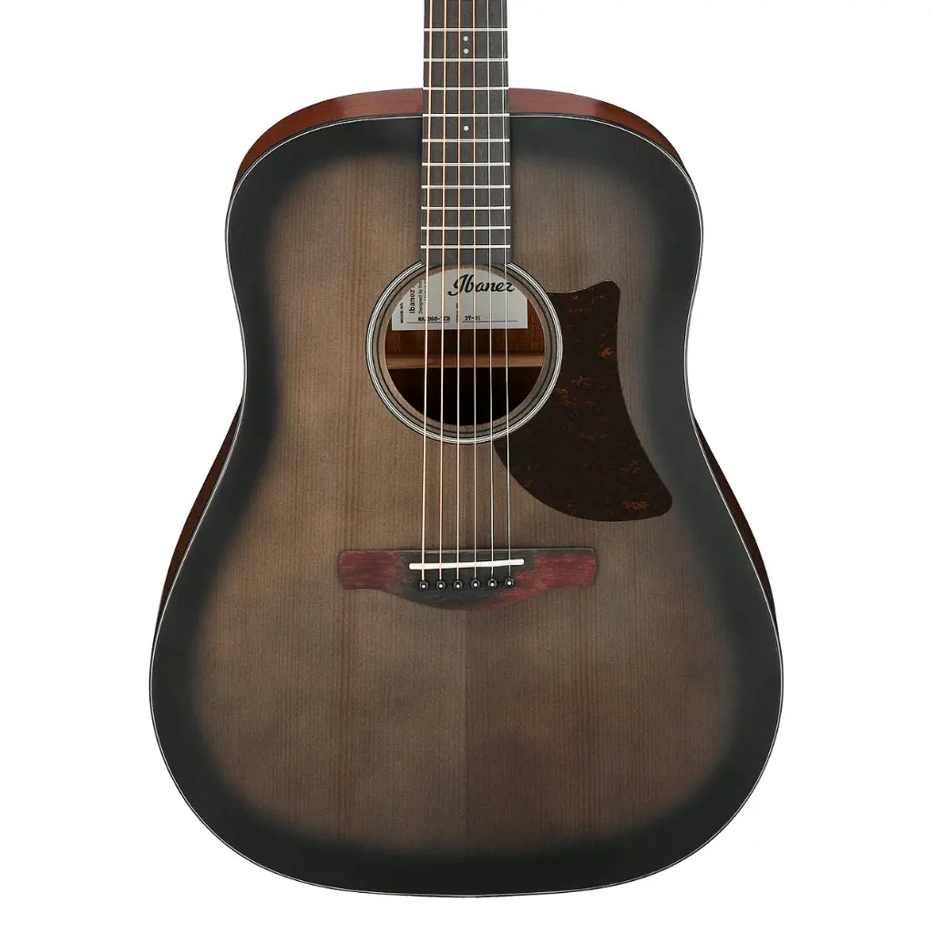 Ibanez Aad50 Advanced Acoustic Guitar - Transparent Charcoal Burst Low Gloss 1