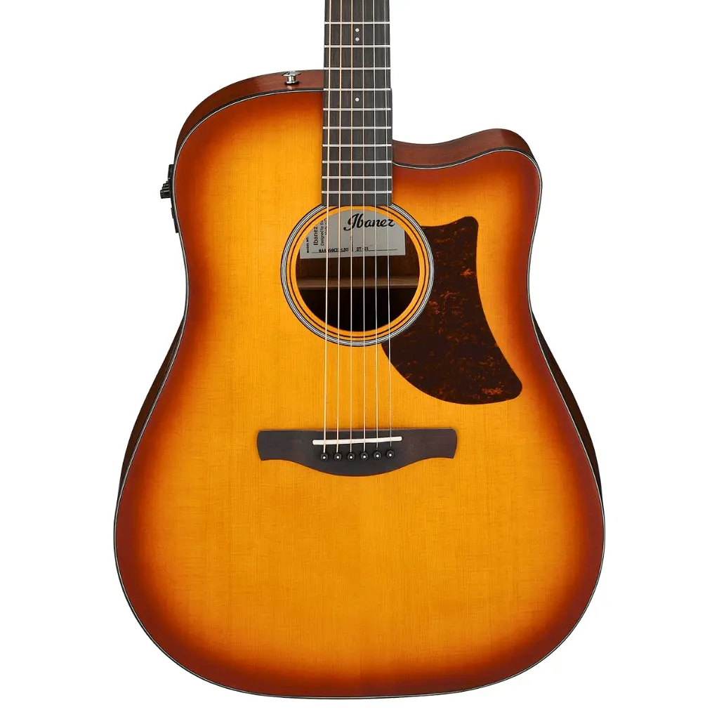 Ibanez Aad50ce Advanced Acoustic/Electric Guitar - Light Brown Sunburst Low Gloss 1