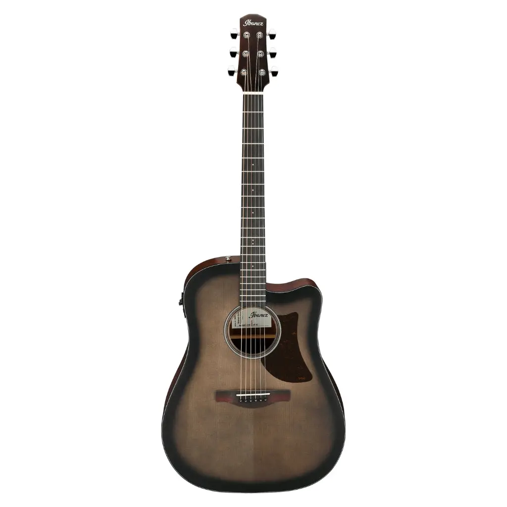 Ibanez Aad50ce Advanced Acoustic/Electric Guitar - Transparent Charcoal Burst Low Gloss 2