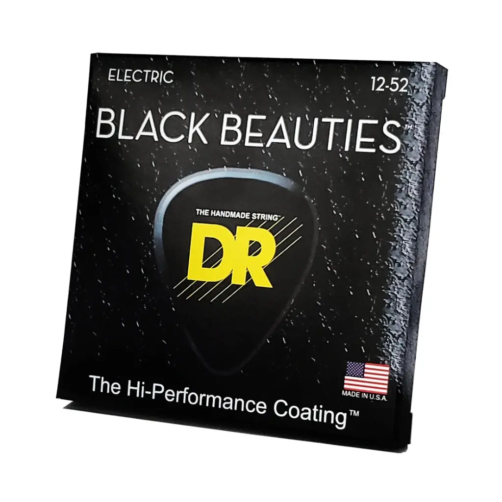 Dr Black Beauties K3 Coated Electric Guitar Strings - Extra Heavy 12-52 1