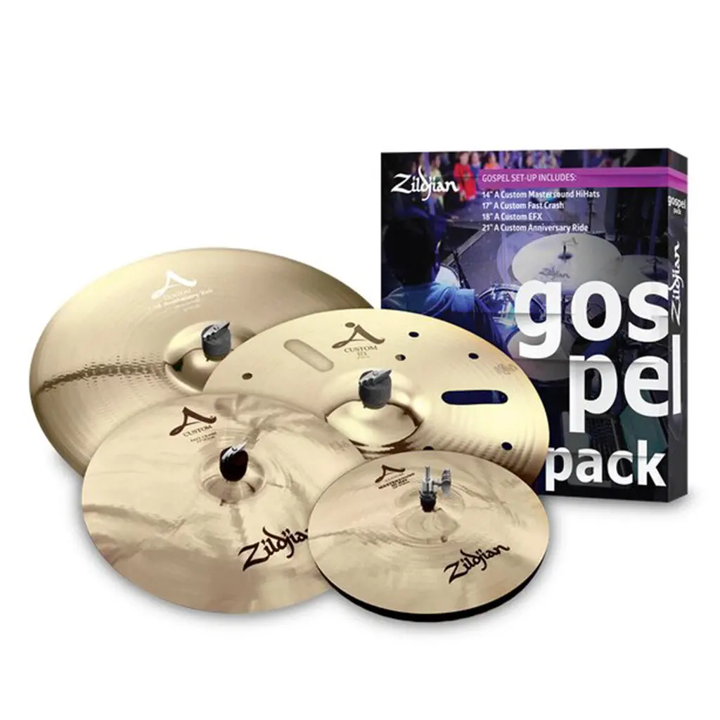 Zildjian A Custom Gospel Set - 14" 17" 18" 21" 1
