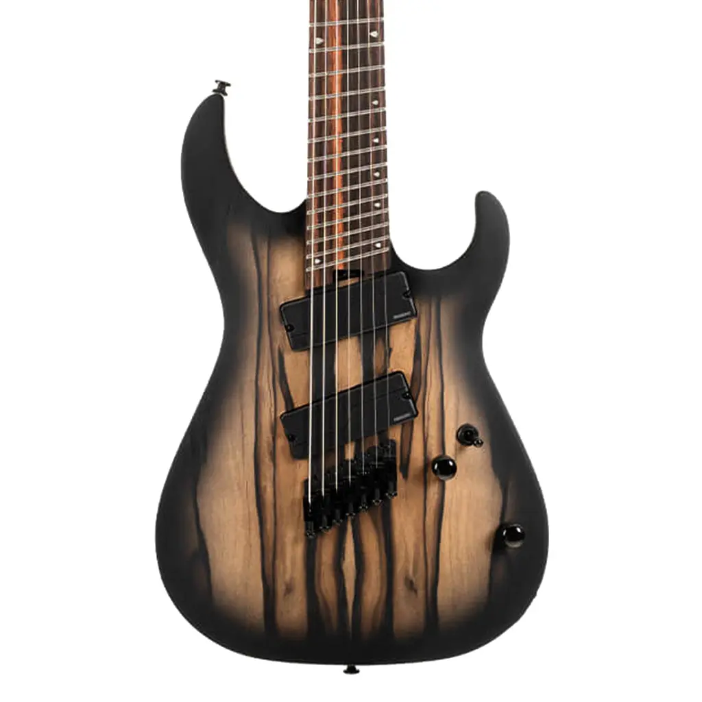 Cort Kx507ms Pale Moon 7-String Multi-Scale Guitar - Natural Black Burst 1