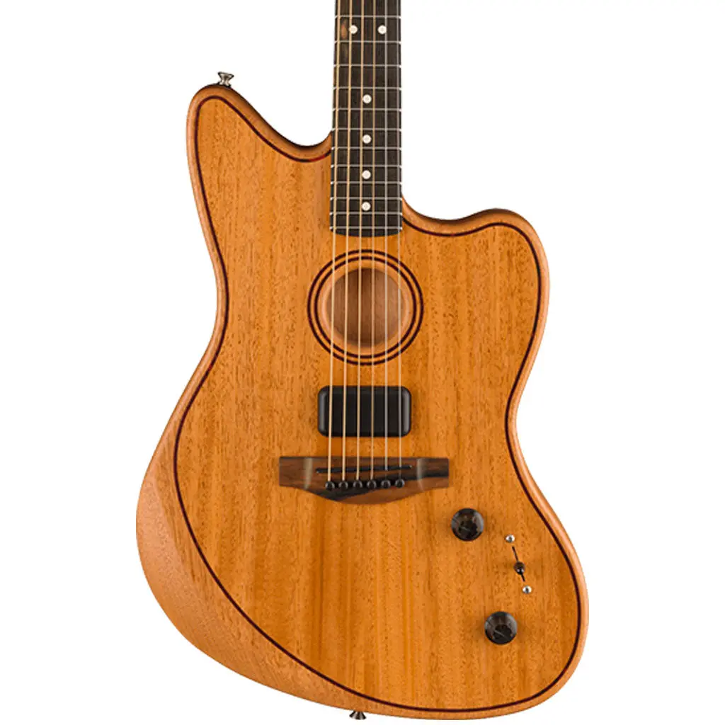 Fender American Acoustasonic® Jazzmaster® All-Mahogany, Ebony Fingerboard, Natural 1