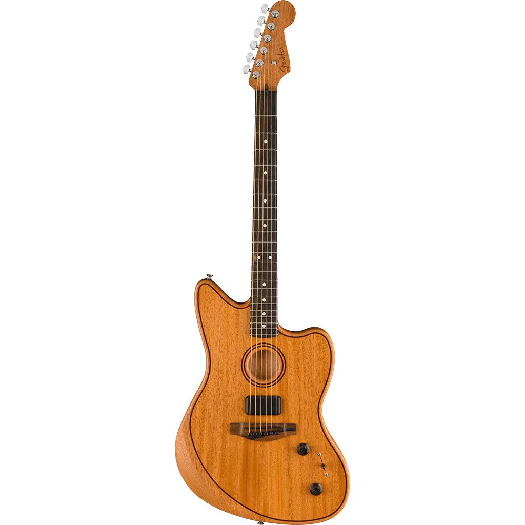 Fender American Acoustasonic® Jazzmaster® All-Mahogany, Ebony Fingerboard, Natural 2