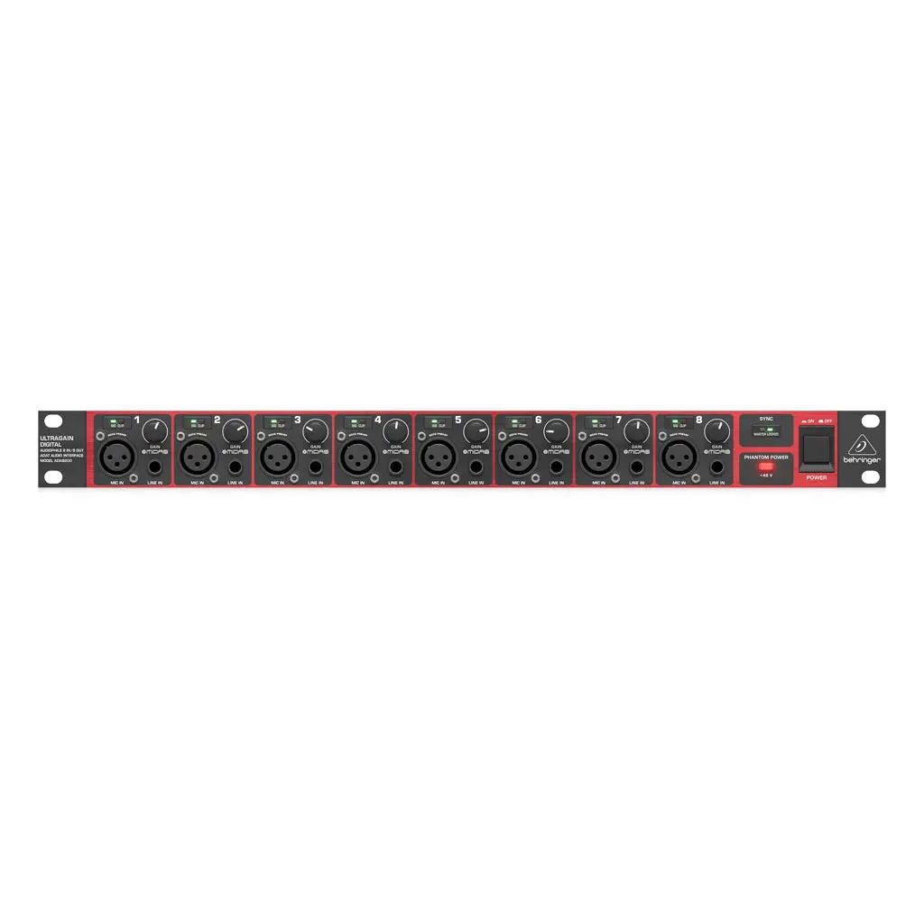 Behringer Ultragain Digital Ada8200 Mic Preamp 1