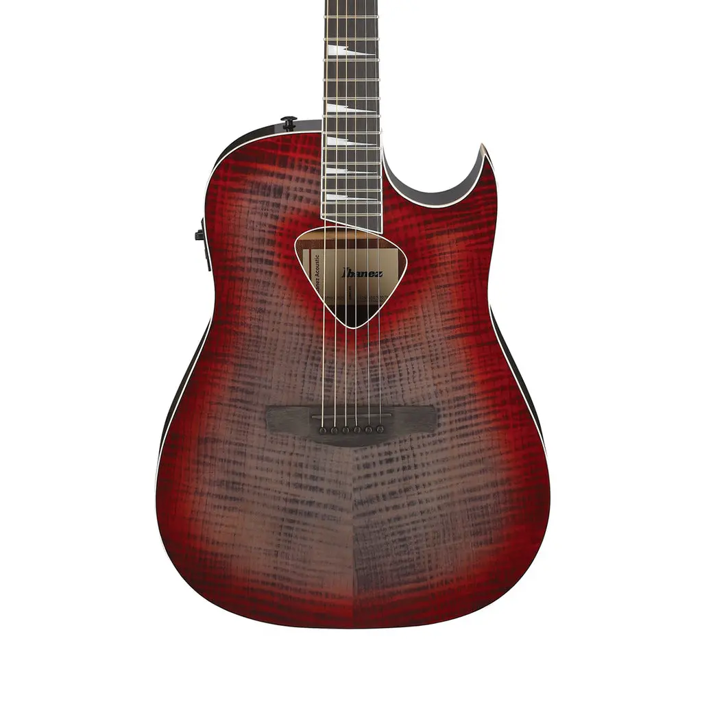 Ibanez Alt50fa Acoustic Guitar W/Pickup - Red Doom Burst High Gloss 1
