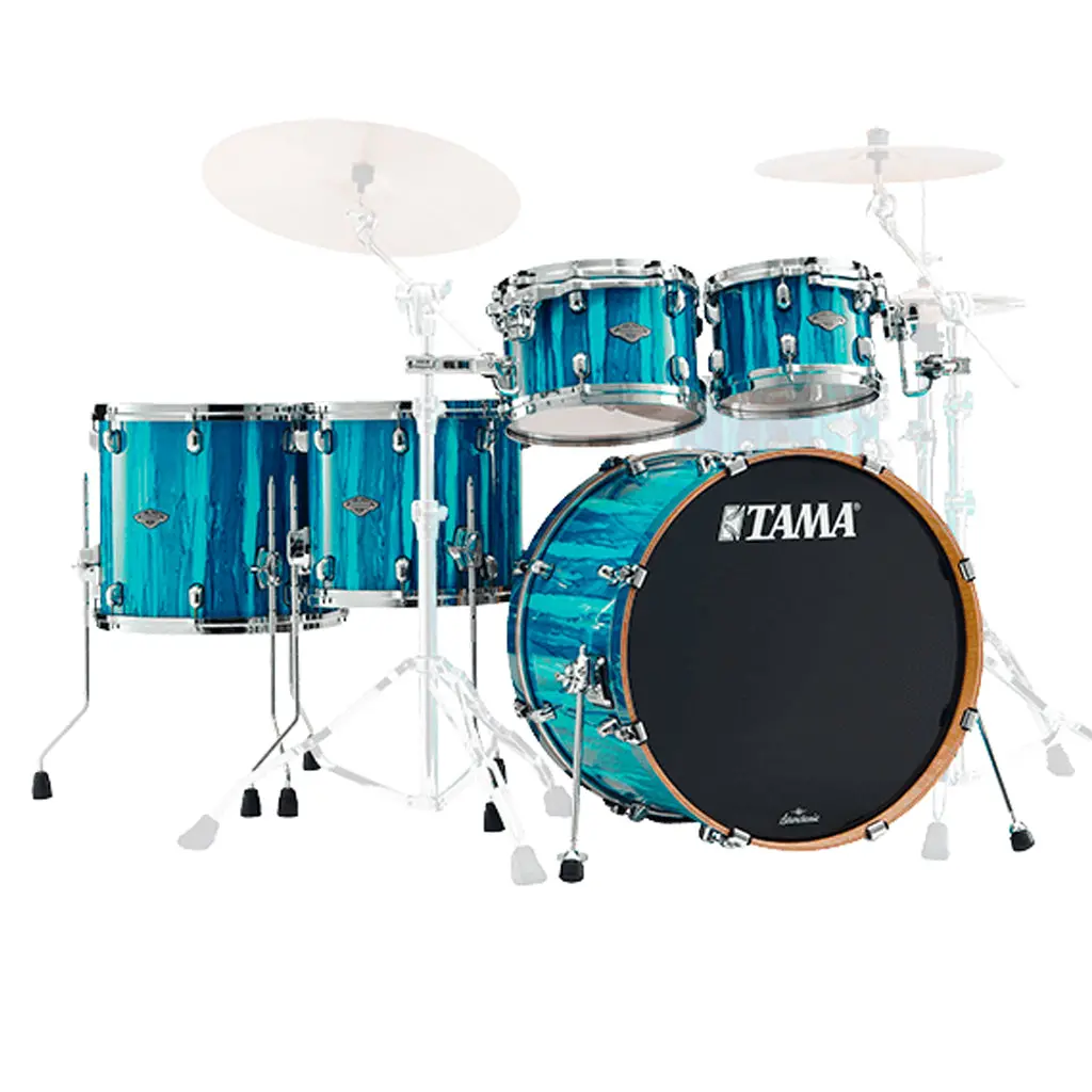 Tama Mbs52rz Starclassic Performer Maple/Birch 5-Piece Shell Kit - Sky Blue Aurora 1