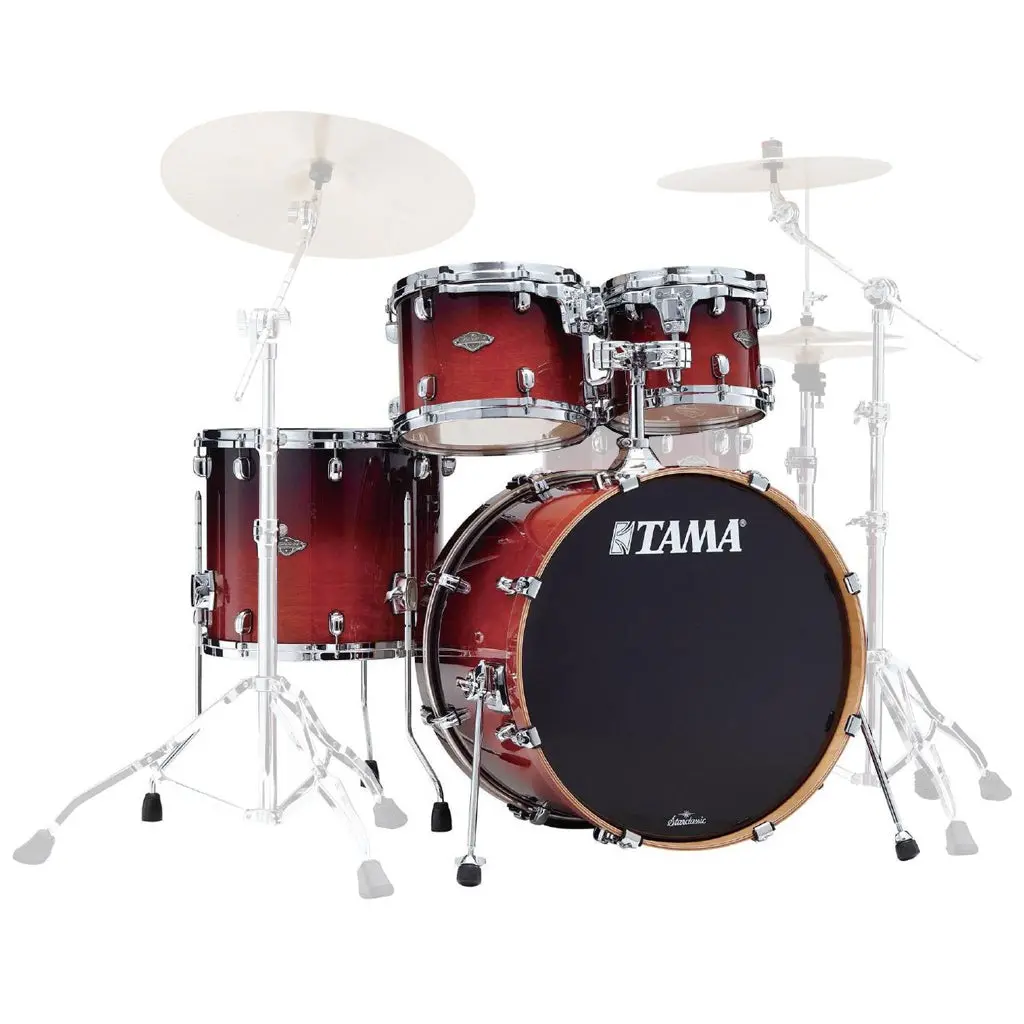 Tama Mbs42s Starclassic Performer 4-Piece Shell Pack With 22" Bass Drum - Dark Cherry Fade 1