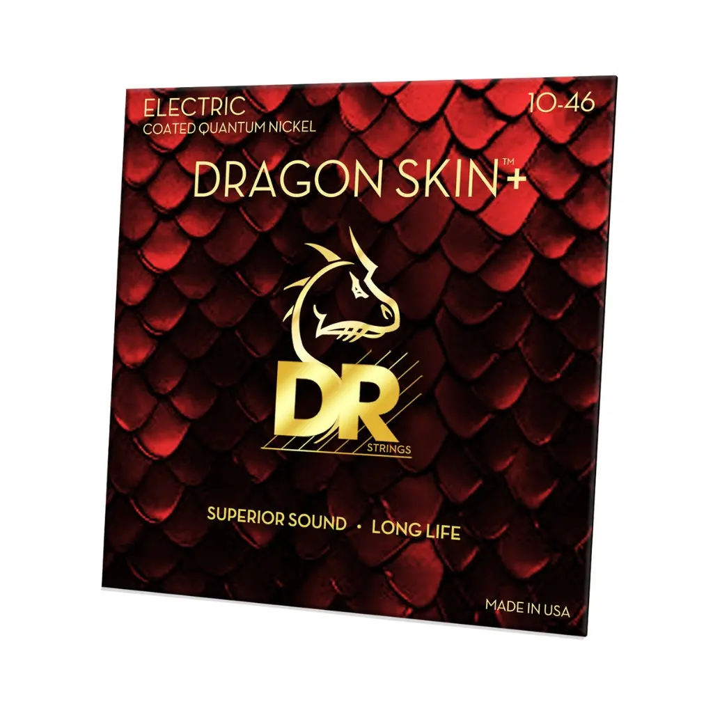 Dr Strings Dragon Skin+ Quantum Nickel Electric Guitar Strings - Medium 10-46 1