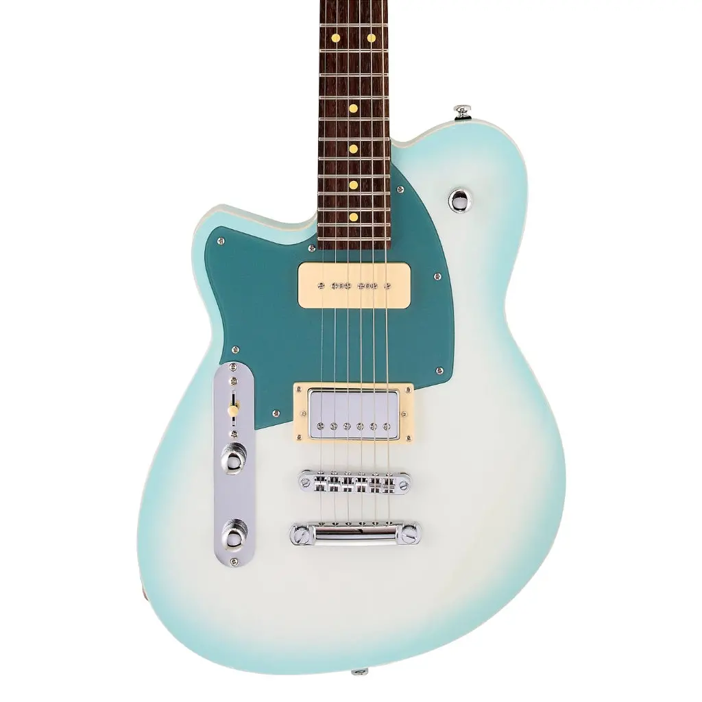 Reverend Double Agent Og Left Handed Rw Electric Guitar - Chronic Blue Burst 1