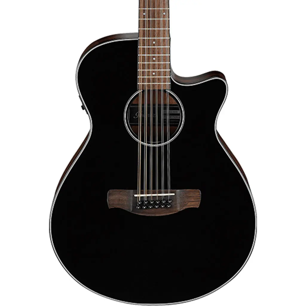 Ibanez - Aeg5012 Acoustic Guitar - Black High Gloss 1