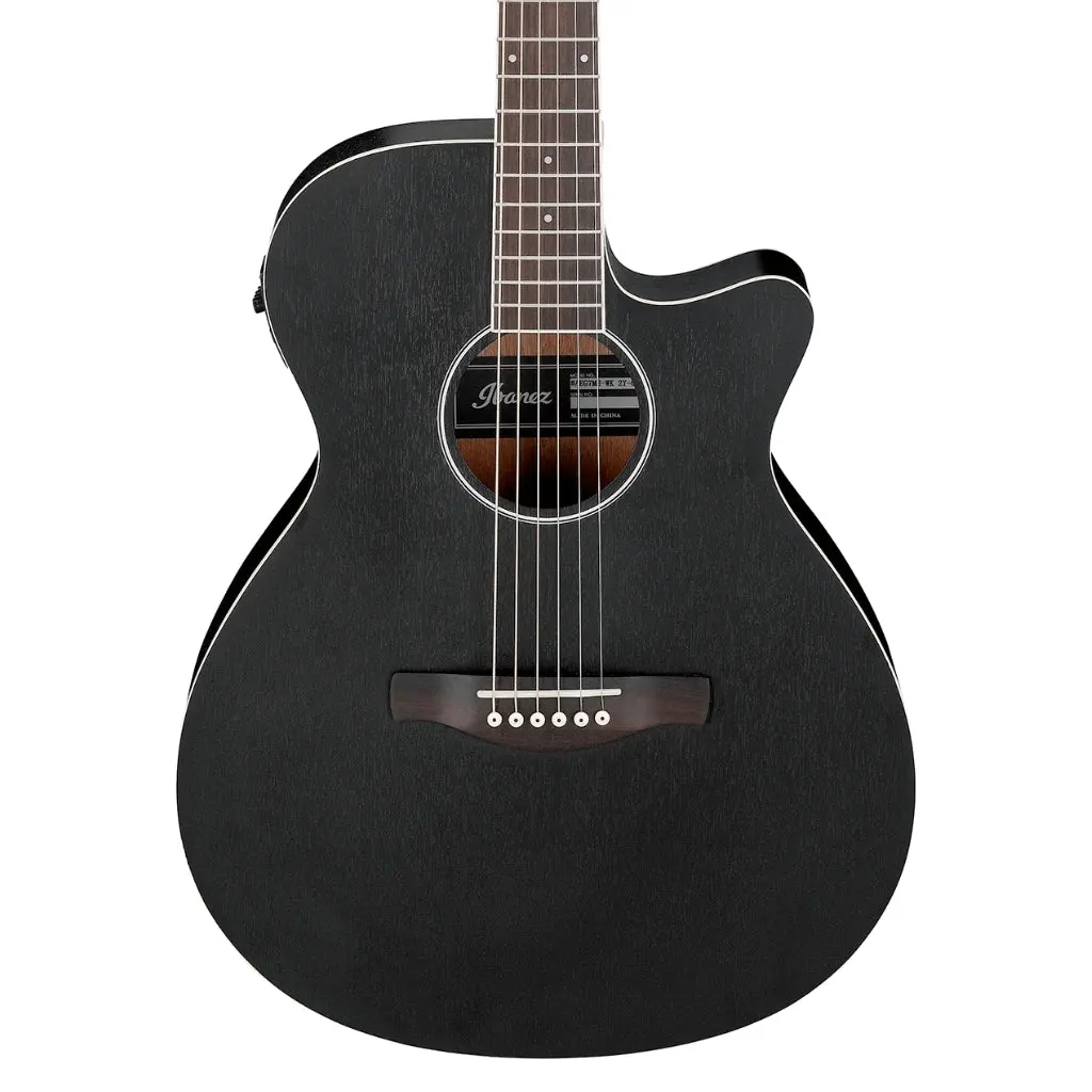 Ibanez Aeg7mh Acoustic Guitar - Weatherd Black Open Pore 1