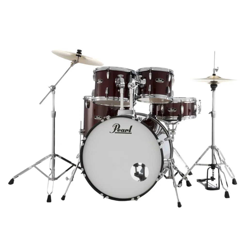 Pearl Roadshow 22" 5Pc Drum Kit Package With Cymbals - Red Wine 1