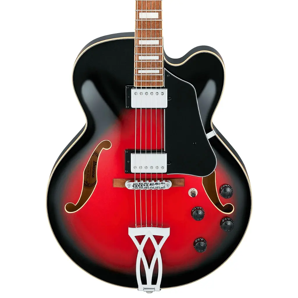 Ibanez Af75 Artcore Guitar - Transparent Red Sunburst 1