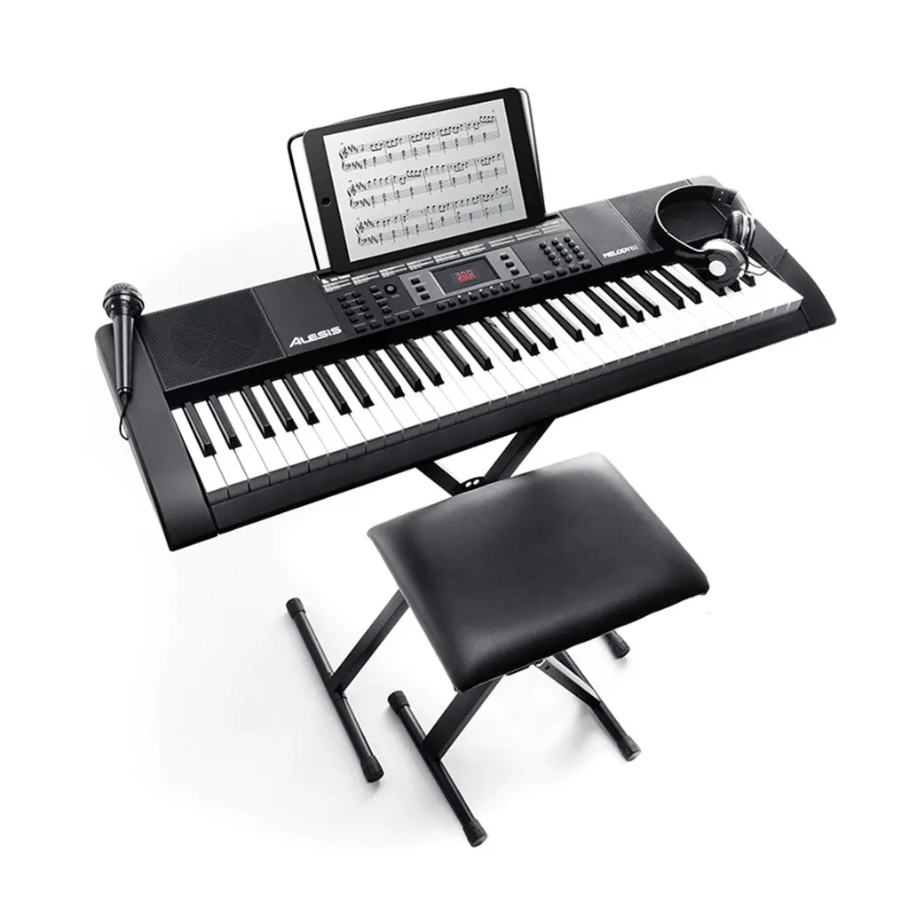Alesis Melody 61 Mkii - 61-Key Keyboard With Speakers + Accessory Pack 1