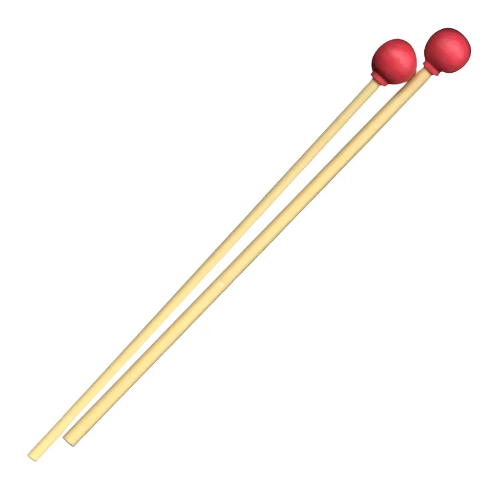 Ams Glockenspiel Hard Red Rubber Mallets 1